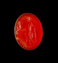 Corniola con raffigurazione di Venere