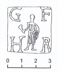 bottiglia/ mercuriale, corpo a sezione quadrata