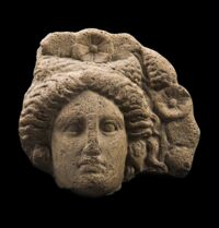 Antefissa  con testa di menade