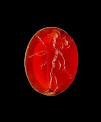 Corniola con raffigurazione di Marte