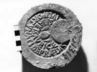 laterizio/ frammento/ con bollo