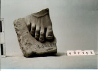 statua/ piede