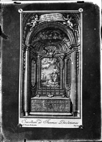 Antica stampa del Sacello di S. Isidoro, Riproduzione di antica stampa del Sacello di S. Isidoro