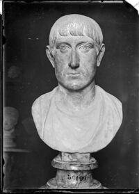 Testa ritratto di Costanzo II