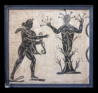 Riquadro di mosaico con Apollo e Dafne
