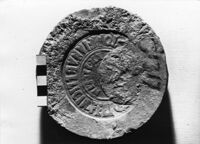 laterizio/ frammento/ con bollo