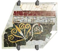 Tarsia raffigurante ornato vegetale