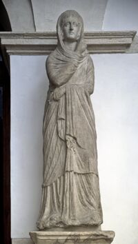 Figura femminile panneggiata