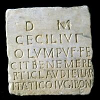 Lastra sepolcrale di Claudia Hilaritas