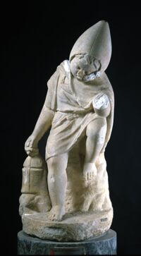 Statuetta di fanciullo addormentato