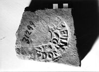 laterizio/ frammento/ con bollo