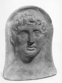 testa votiva maschile