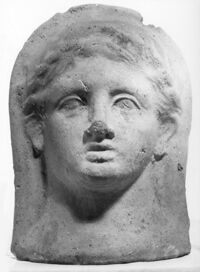 testa votiva maschile