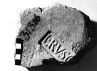 laterizio/ frammento/ con bollo