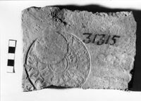 laterizio/ frammento/ con bollo