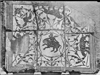 Mosaico con erote su pantera