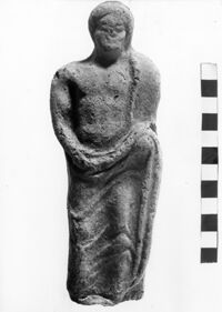 statuetta maschile votiva