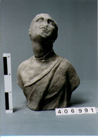 BUSTO DI STATUETTA MASCHILE