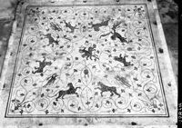 Mosaico con Dioniso su pantera