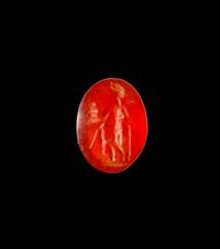 Corniola con raffigurazione incisa