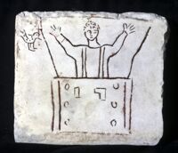 Lastra con raffigurazione di Noè