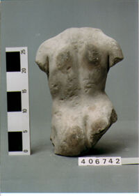 TORSO DI STATUETTA MASCHILE