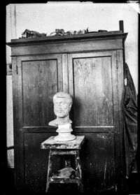 Testa con parte di busto.