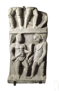 Rilievo con gladiatori