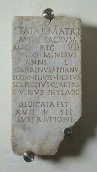 Dedica a Stata Mater Augusta