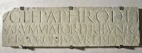 Calco del blocco di Epaphroditus