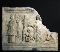 Rilievo con figure di ninfe