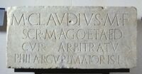 Iscrizione di M. Claudius