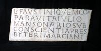 Lastra sepolcrale di Faustinus