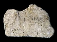 Intonaco con iscrizione sepolcrale dipinta