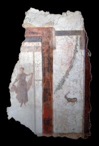 Complesso imperiale di Roma Termini - affresco con figura femminile