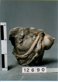 TORSO DI STATUETTA MASCHILE