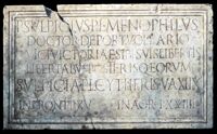 Lastra sepolcrale di P. Sulpicius Menophilus
