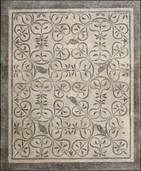 Complesso imperiale di Roma Termini - mosaico con elementi vegetali