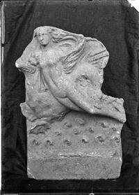 Antefissa con Nereide e ippocampo