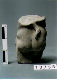 TORSO DI STATUETTA MASCHILE