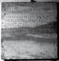 Lastra sepolcrale di M. Flavius Flavianus
