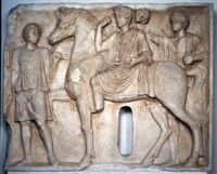 Rilievo funerario di cavaliere