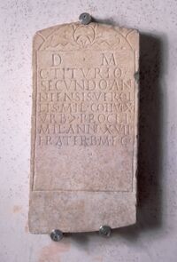Stele funeraria di un soldato