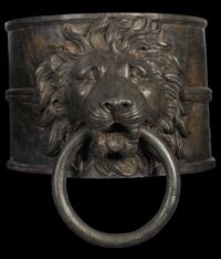 Ghiera di timone con protome leonina