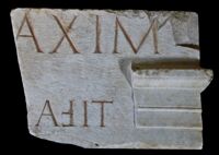 Restauro di un tempio da parte dell'imperatore Claudio
