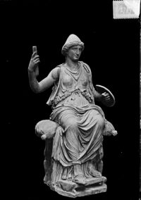 Statua di dea seduta Giustiniani