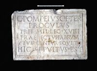 Lastra sepolcrale di C. Pompeius Proculus