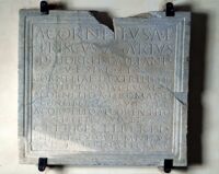 Lastra sepolcrale di A. Cornelius Priscus