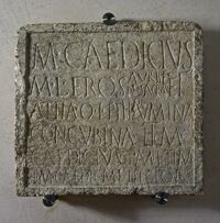 Lastra sepolcrale di un orefice