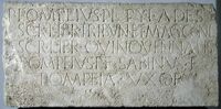Blocco di P. Pompeius Pylades